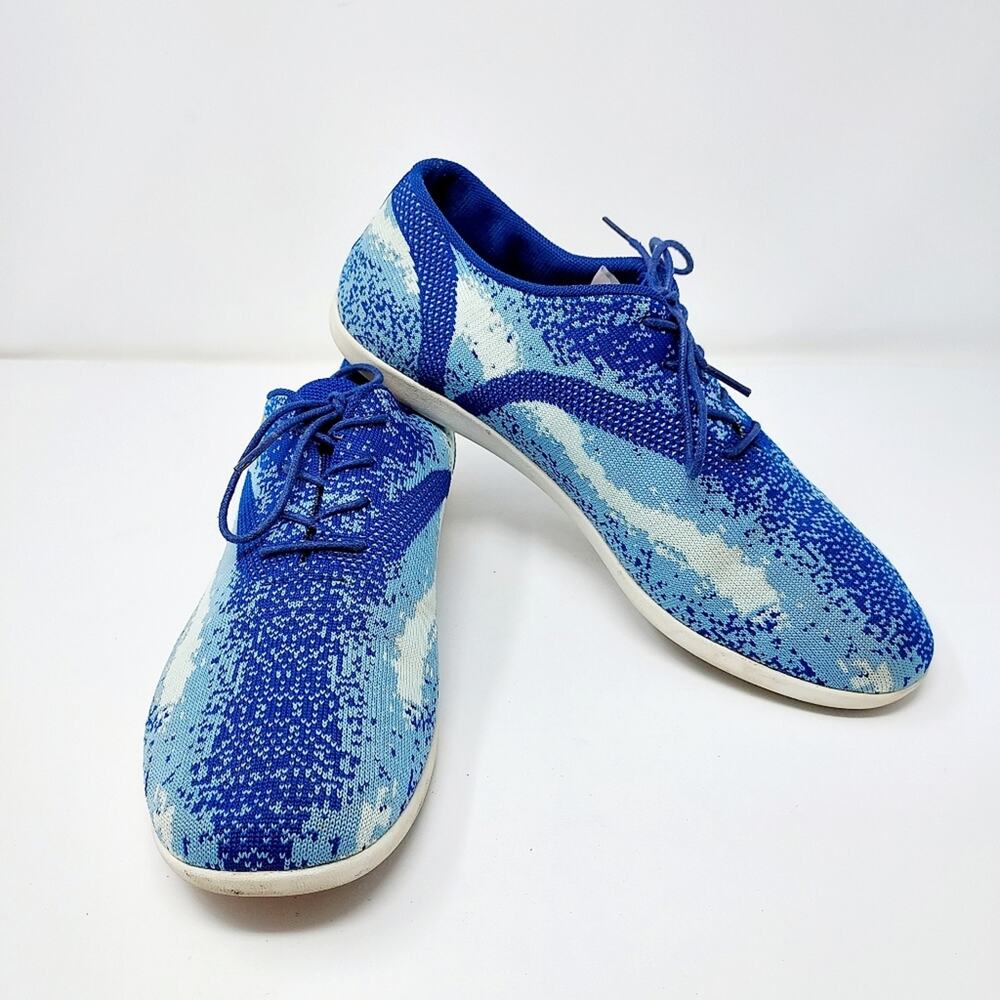 Repetto Blue & White Fabric Sneakers Size 7.5